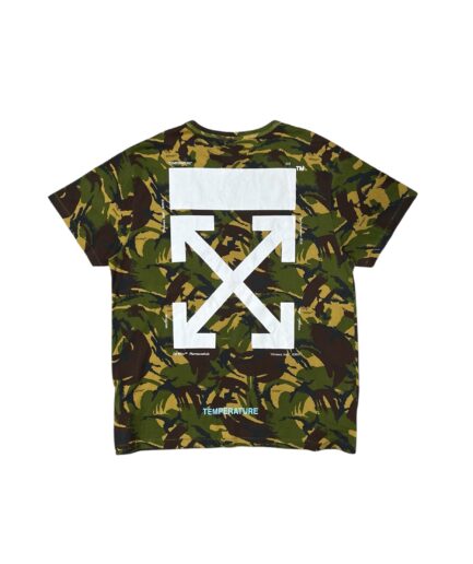 ( L , XL ) Off White Camo T-shirt