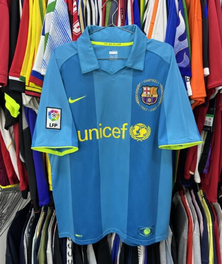 ( L ) Barcelona 2007-08 Anniversary Away Kit