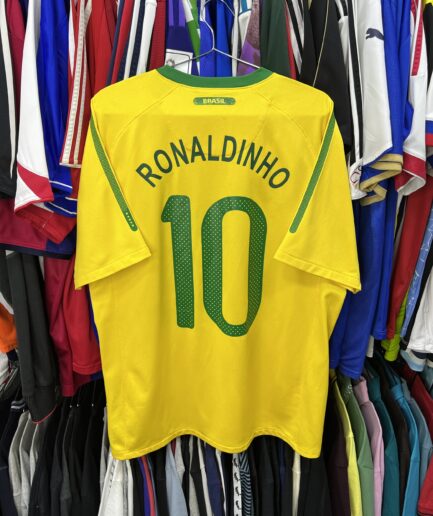 ( M - L ) ( RONALDINHO ) Brazil 2010-11 Home Kit