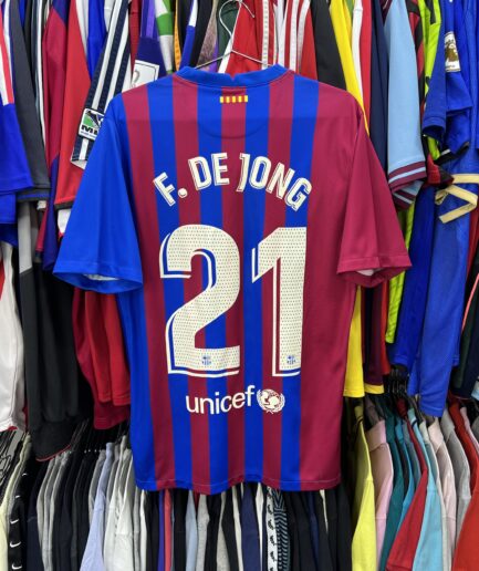 ( M ) ( F . DE JONG ) Barcelona 2021-22 Home Kit